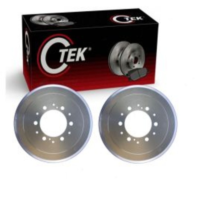 2 pc Centric CTEK Rear Brake Drums for 1986-2002 Toyota 4Runner