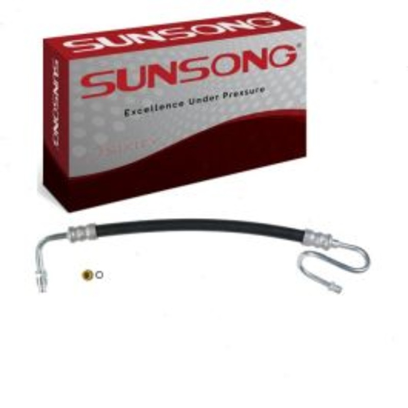 Sunsong Power Steering Pressure Line Hose for 1980-1989 Ford F-350
