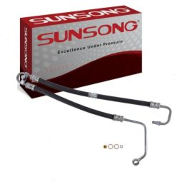 Sunsong Pump To Rack Power Steering Pressure Line Hose for 1998-2000 BMW 528i