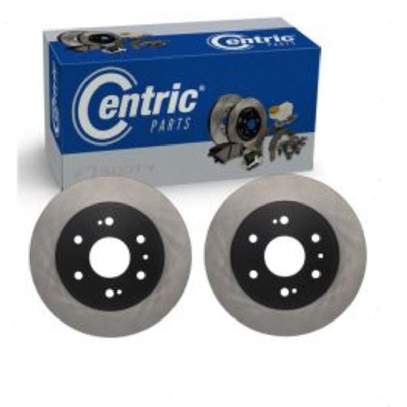 2 pc Centric Premium Front Disc Brake Rotors for 2007-2020 GMC Yukon