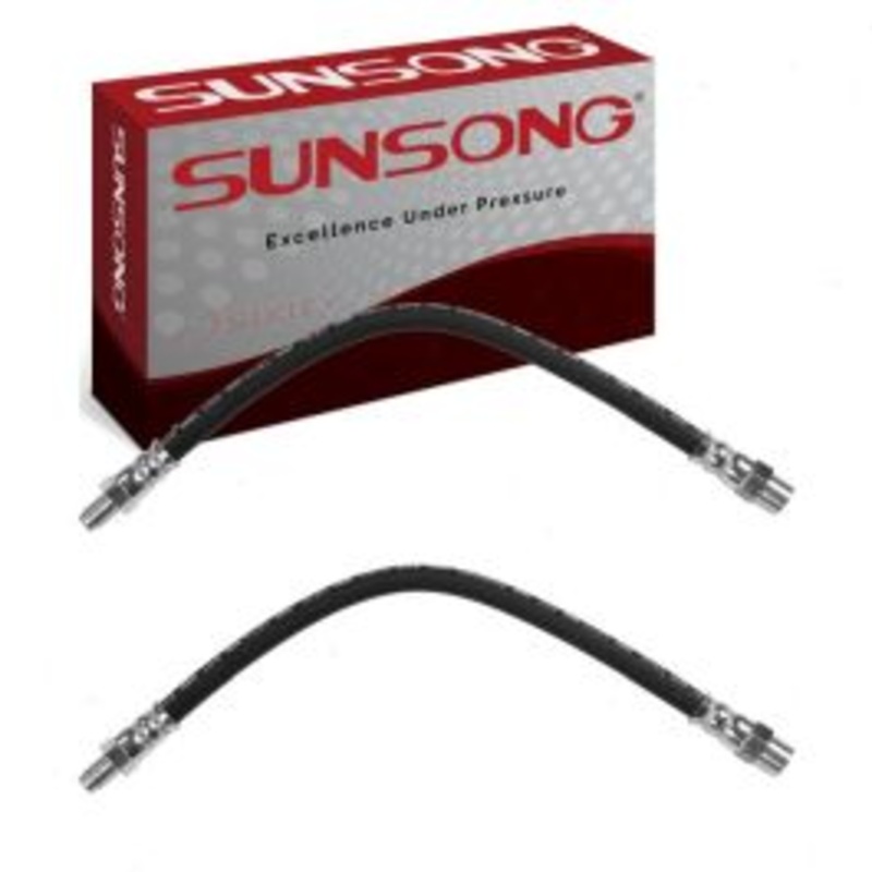 2 pc Sunsong Rear Brake Hydraulic Hoses for 1993 Mercedes-Benz 500SEC