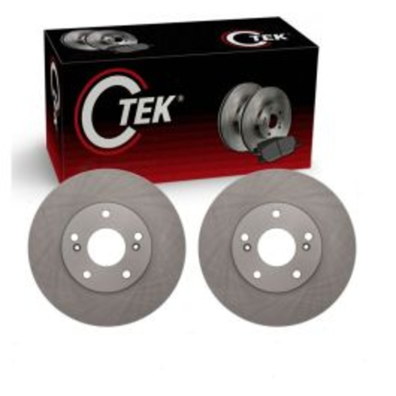 2 pc Centric CTEK Front Disc Brake Rotors for 2016 Honda CR-Z