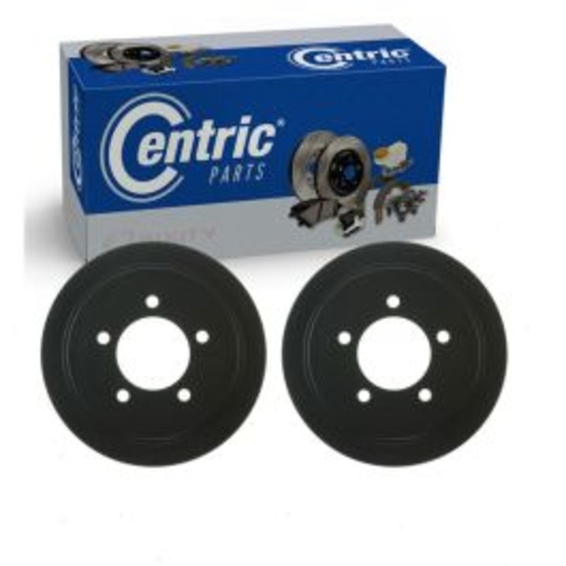 2 pc Centric Premium Rear Brake Drums for 2009-2017 Jeep Compass
