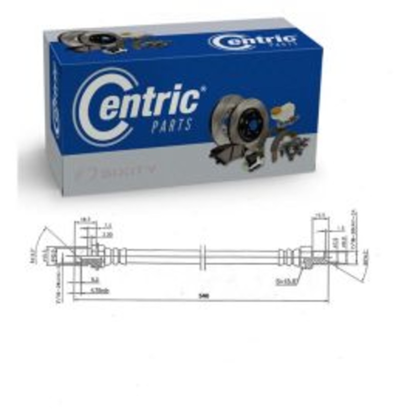 Centric Premium Rear Forward Brake Hydraulic Hose for 1983 Ford F-8000