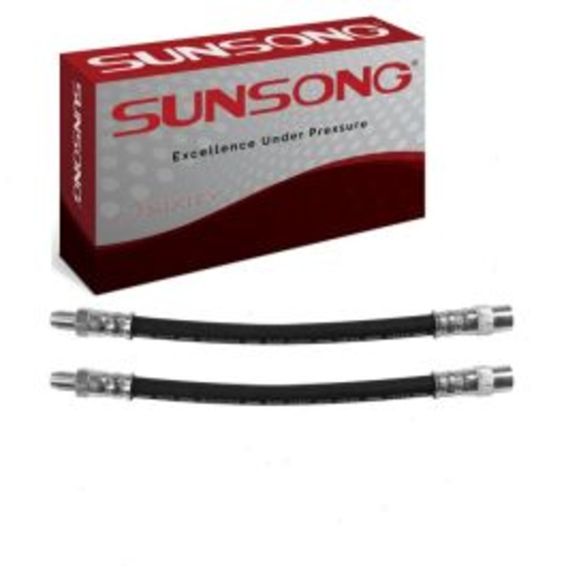 2 pc Sunsong Rear Outer Brake Hydraulic Hoses for 1995-1999 BMW 318ti