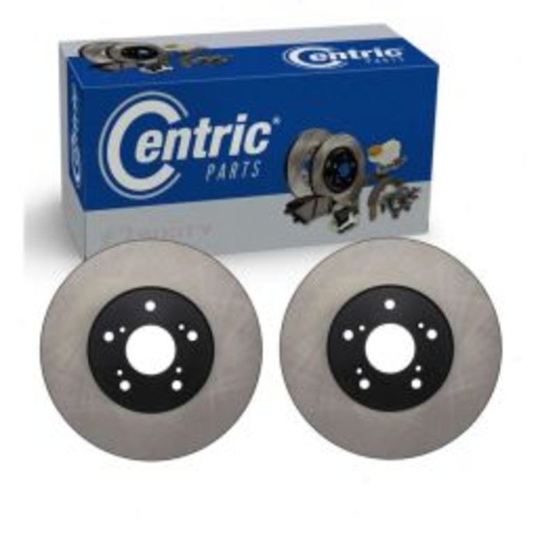 2 pc Centric Premium Front Disc Brake Rotors for 2001-2003 Acura CL