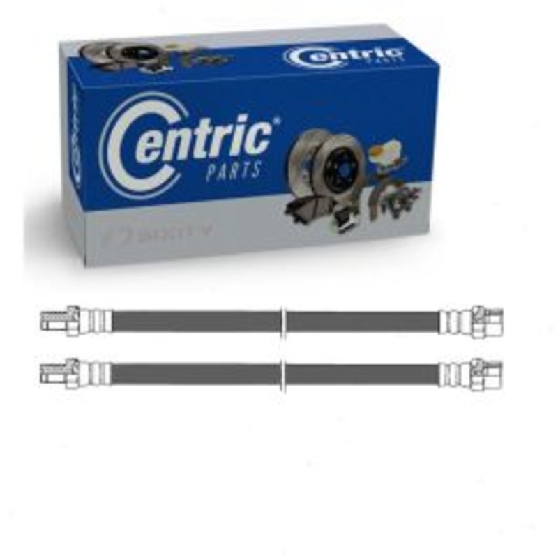 2 pc Centric Premium Rear Brake Hydraulic Hoses for 1978-1993 Mercedes-Benz 300SD