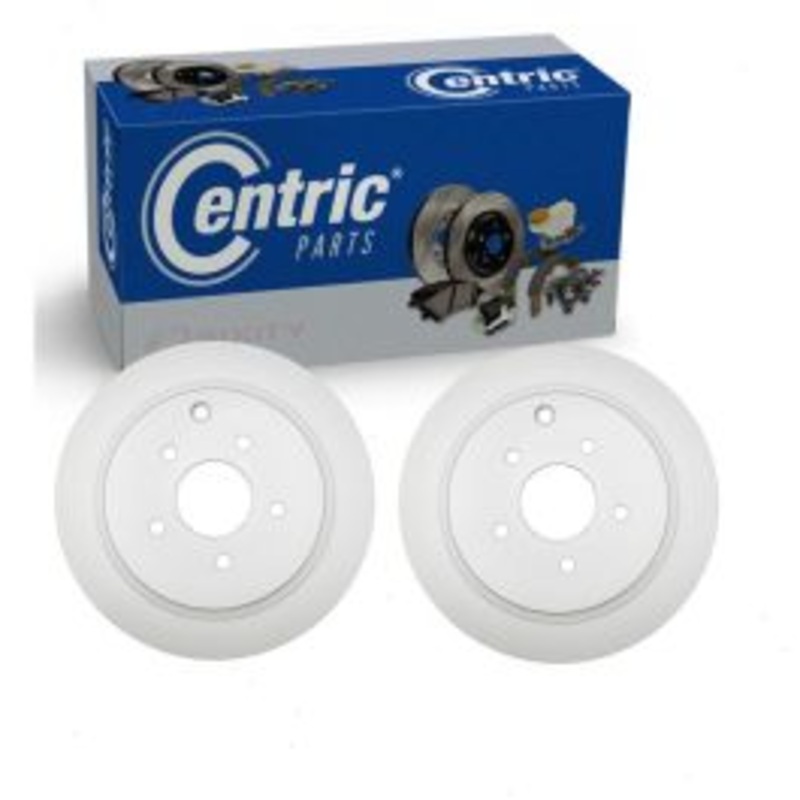2 pc Centric GCX Rear Disc Brake Rotors for 2011-2013 INFINITI M37