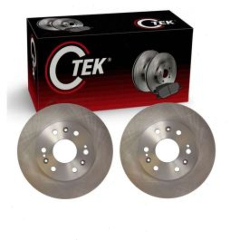 2 pc Centric CTEK Front Disc Brake Rotors for 2007-2020 Cadillac Escalade
