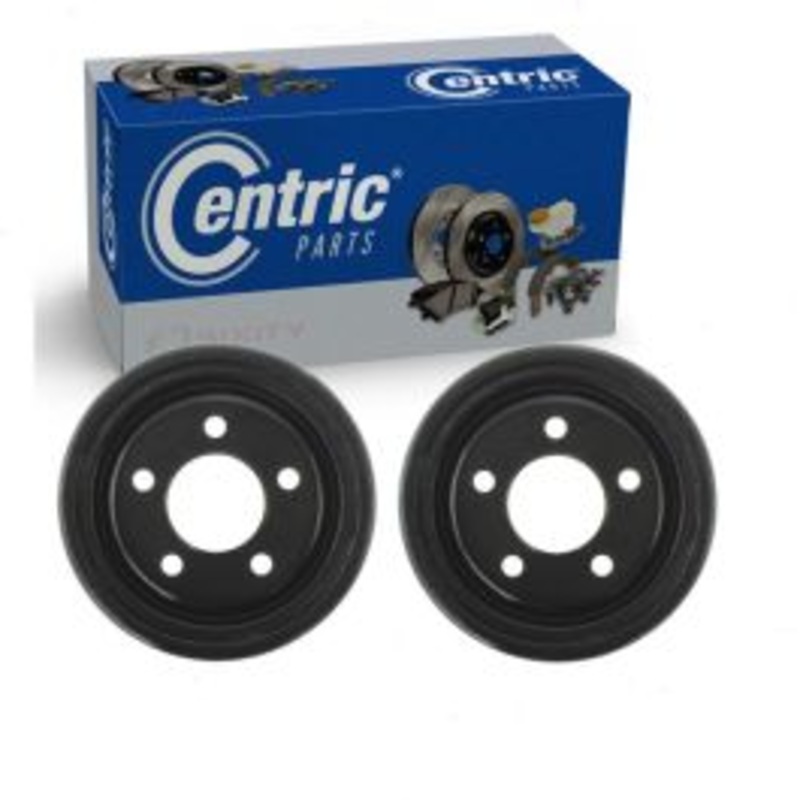 2 pc Centric Premium Rear Brake Drums for 1990 Jeep Wagoneer