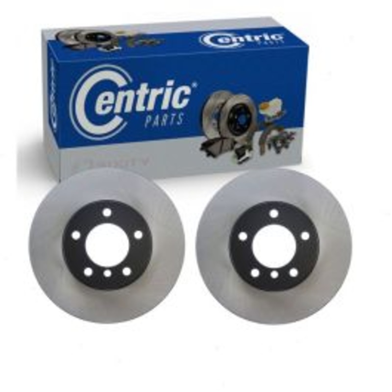 2 pc Centric Premium Front Disc Brake Rotors for 2006-2011 BMW 323i