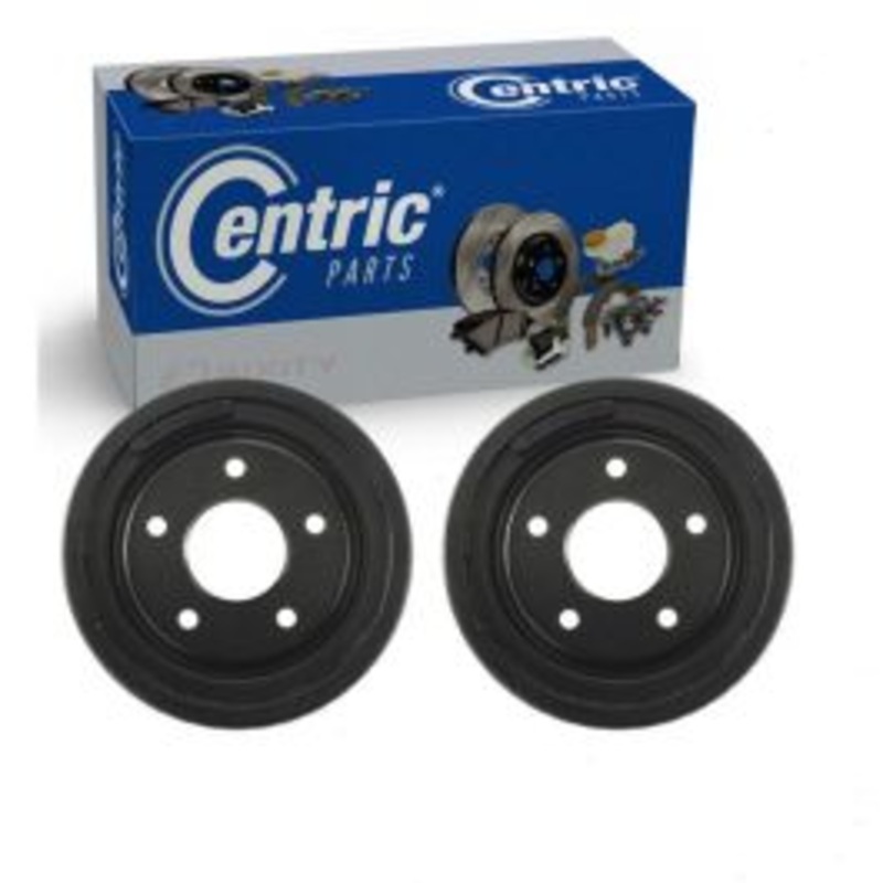 2 pc Centric Premium Rear Brake Drums for 1967-1992 Pontiac Firebird