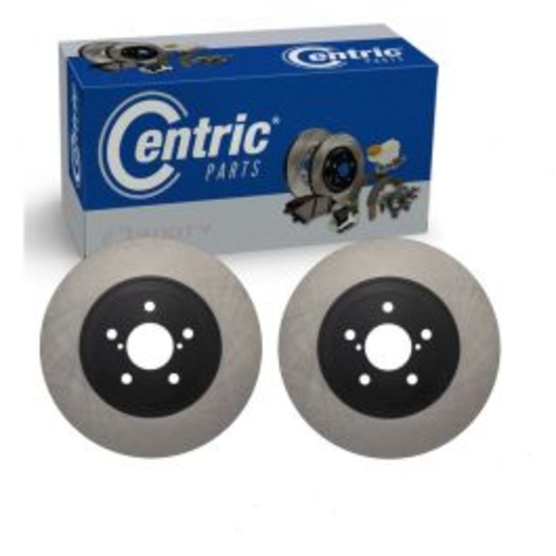 2 pc Centric Premium Front Disc Brake Rotors for 2009-2018 Subaru Forester 2.5L H4