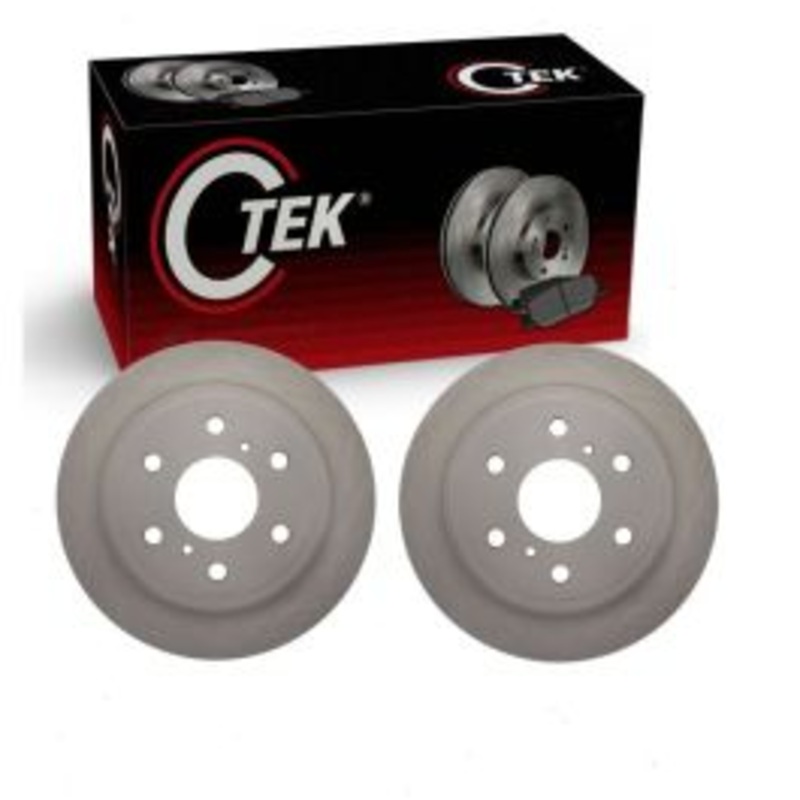 2 pc Centric CTEK Rear Disc Brake Rotors for 2007-2014 GMC Yukon XL 1500