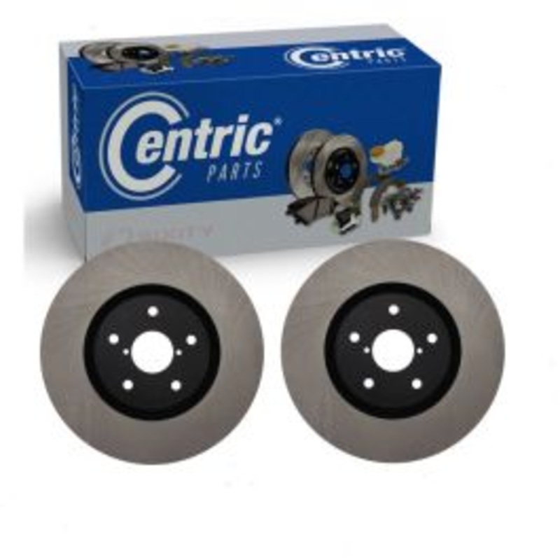 2 pc Centric Premium Front Disc Brake Rotors for 2005-2014 Subaru Impreza