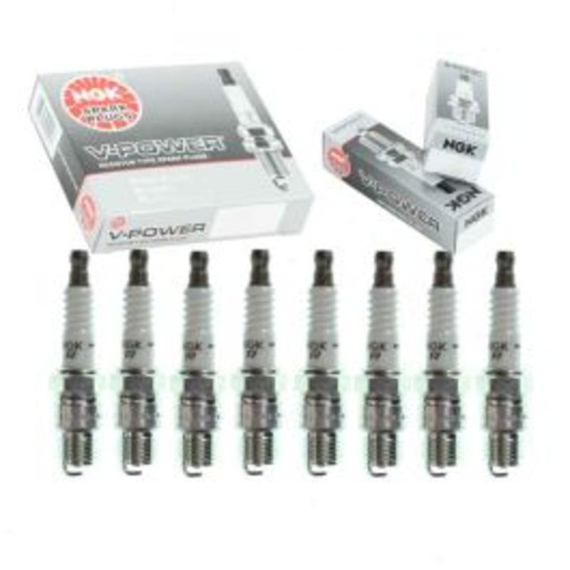 8 pc NGK V-Power 7240 YR55 Spark Plugs