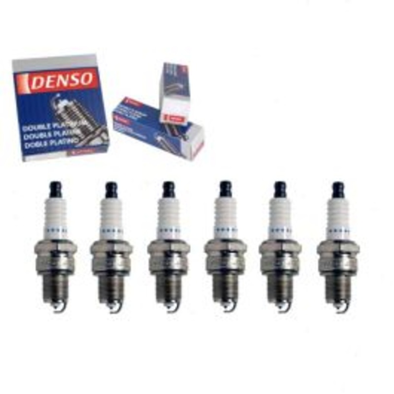 6 pc DENSO Double Platinum Spark Plugs for 1965-1971 American Motors Ambassador 3.3L 3.8L 4.2L L6