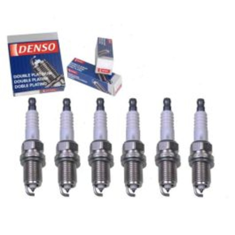 6 pc DENSO Double Platinum Spark Plugs for 2004-2010 Dodge Dakota 3.7L V6