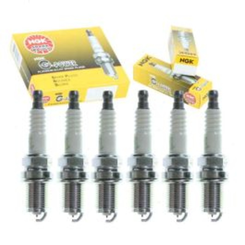 6 pc NGK G-Power Spark Plugs for 1993 BMW 525iT 2.5L L6