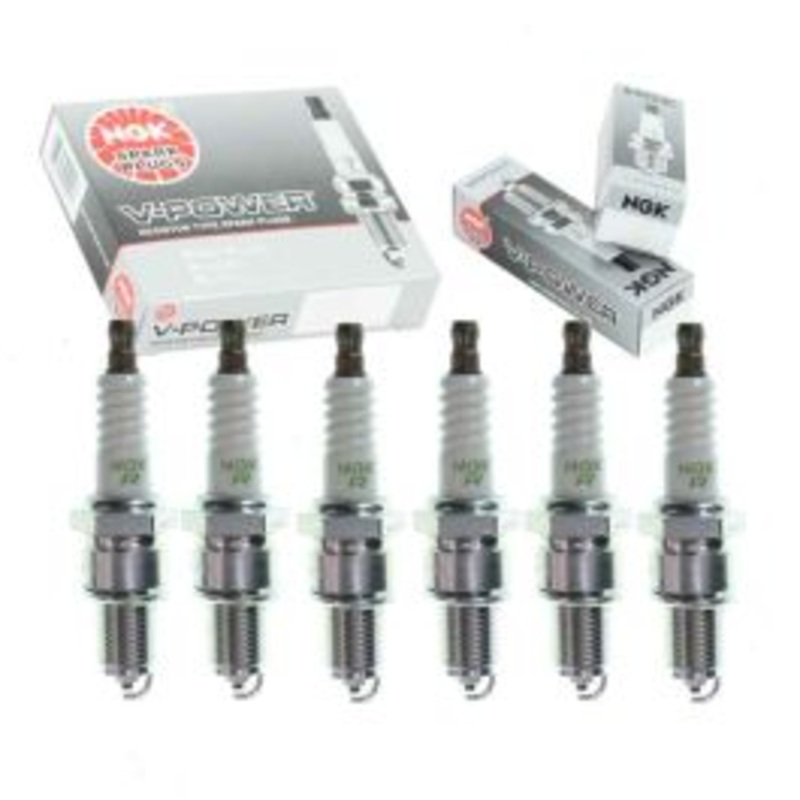 6 pc NGK V-Power Spark Plugs for 1972-1987 Jaguar XJ6 4.2L L6