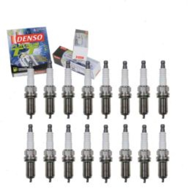 16 pc DENSO Platinum TT Spark Plugs for 2009-2010 Dodge Dakota 4.7L V8