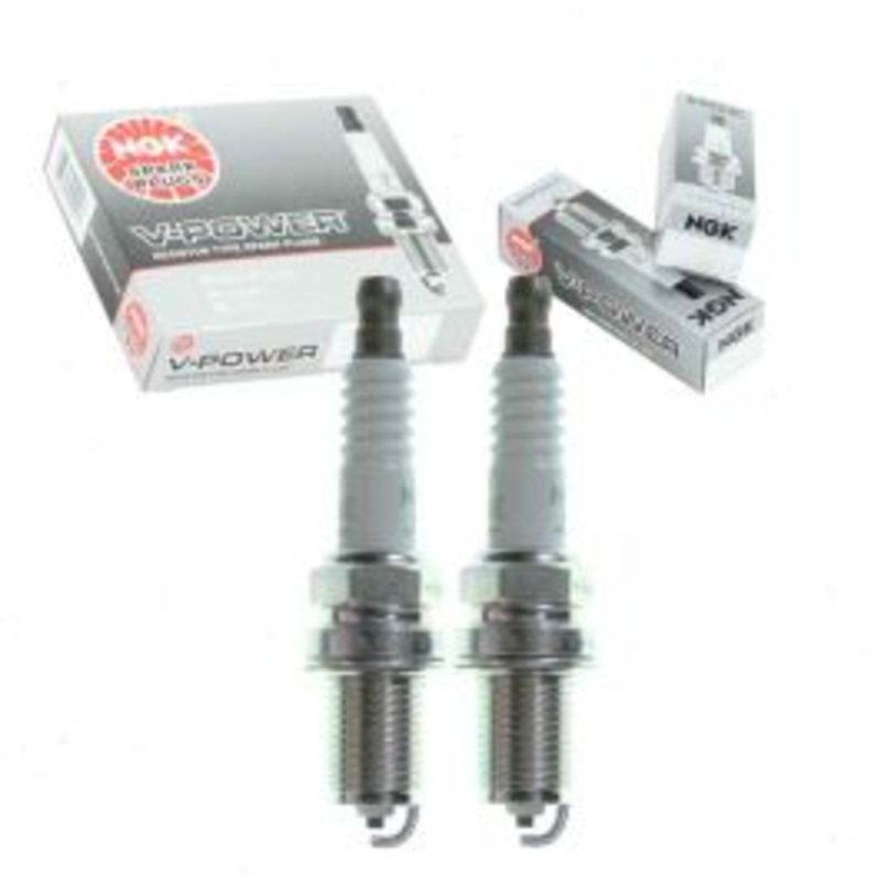 2 pc NGK V-Power 4421 BKR4E Spark Plugs