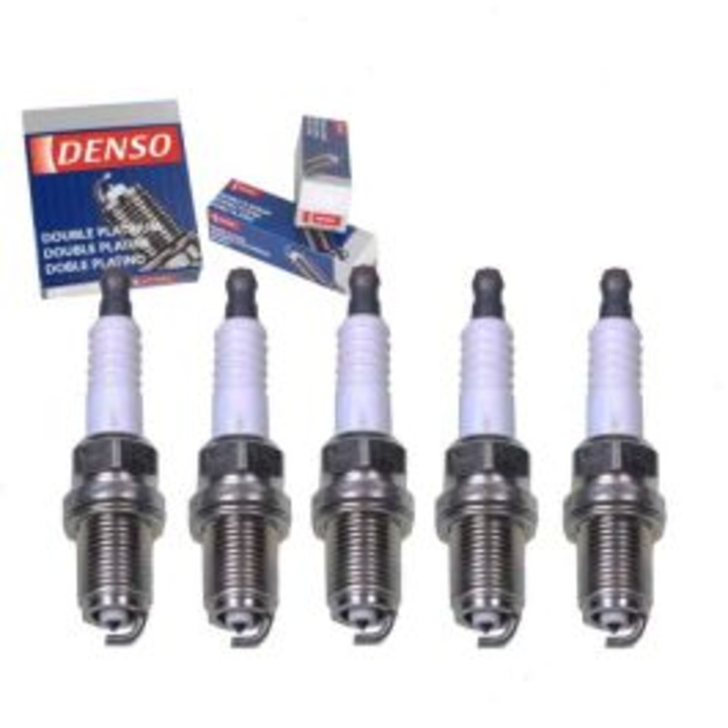 5 pc DENSO Double Platinum Spark Plugs for 1995-1997 Audi S6 2.2L L5