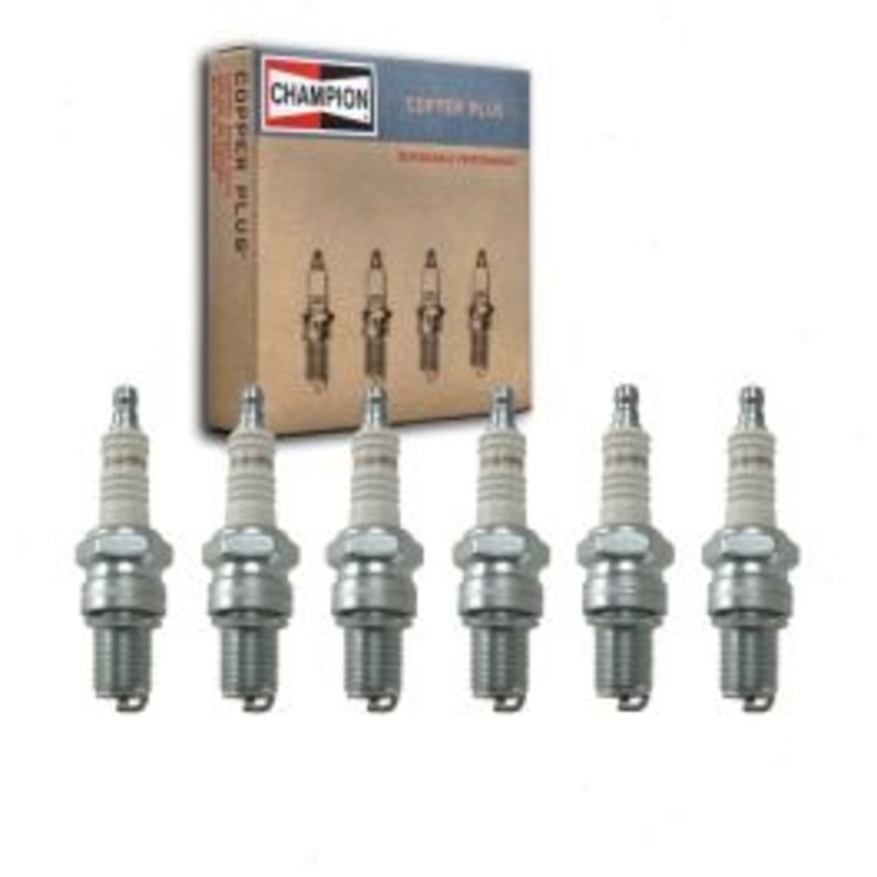 6 pc Champion Copper Plus Spark Plugs for 1957-1958 Jaguar Mark VIII 3.4L L6