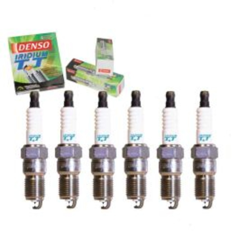 6 pc DENSO Iridium TT Spark Plugs for 1986-1988 Cadillac Cimarron 2.8L V6
