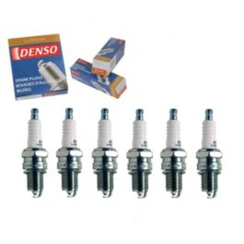 6 pc DENSO Standard U-Groove Spark Plugs for 1968-1972 Dodge P300 3.7L L6