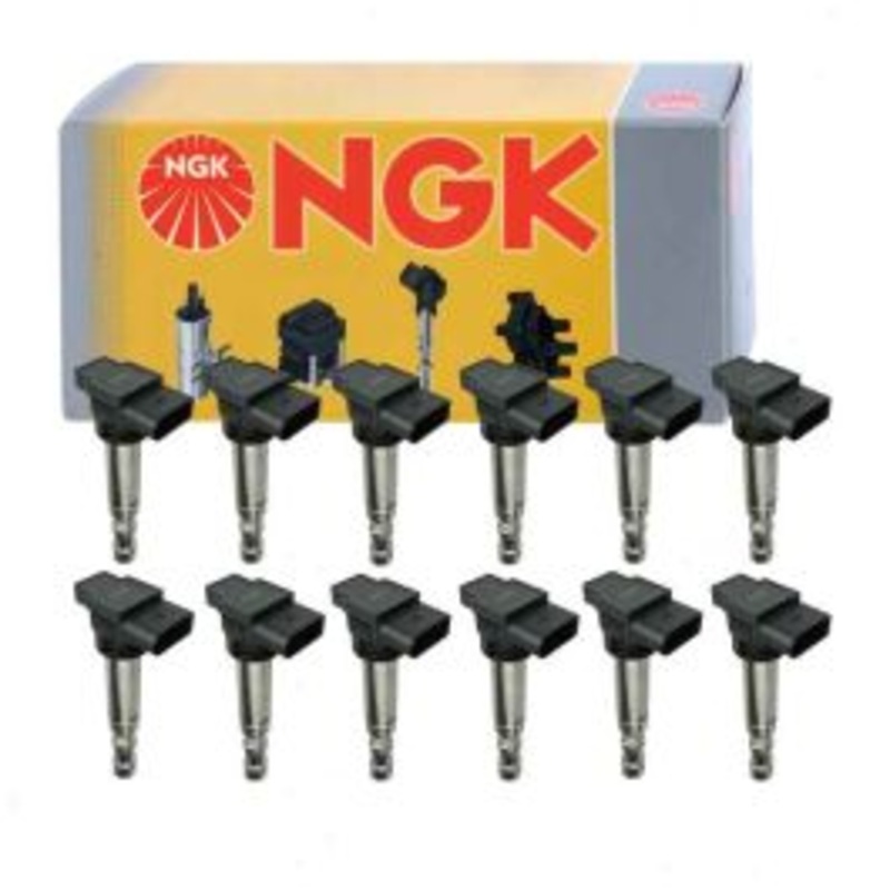 12 pc NGK Ignition Coils for 2003-2018 Bentley Continental 6.0L W12