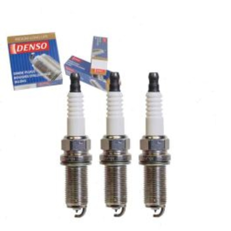 3 pc DENSO Iridium Long Life Spark Plugs for 2015-2017 Mitsubishi Mirage 1.2L L3