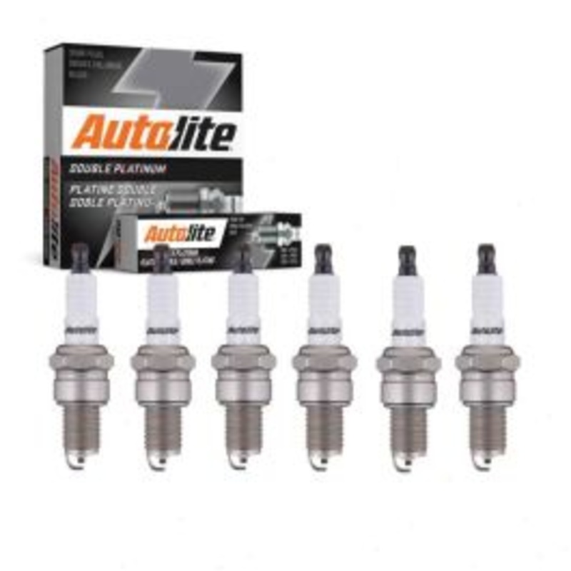 6 pc Autolite Double Platinum Spark Plug for 1952-1963 Ford Zephyr 2.3L 2.6L