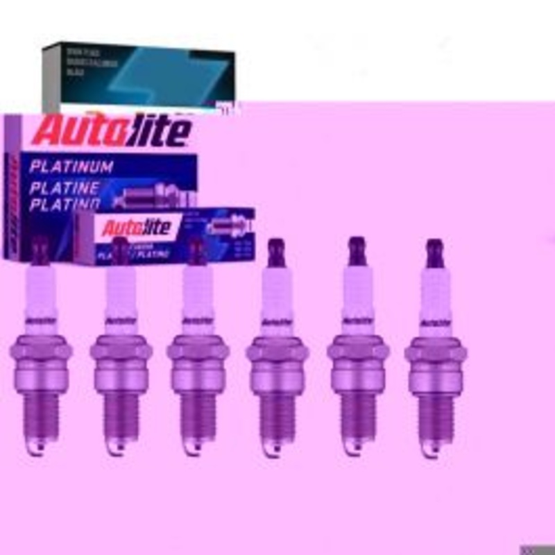 6 pc Autolite Platinum Spark Plug for 1969-1970 International 1200D 3.8L L6