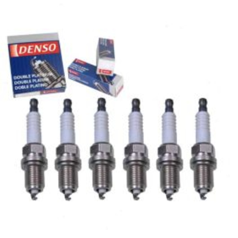 6 pc DENSO Double Platinum Spark Plugs for 1995 Nissan Pickup 3.0L V6