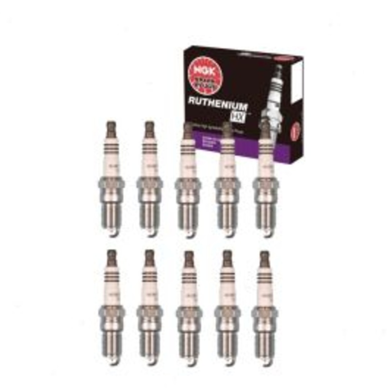 10 pc NGK Ruthenium HX Spark Plugs for 2000-2005 Ford Excursion 6.8L V10