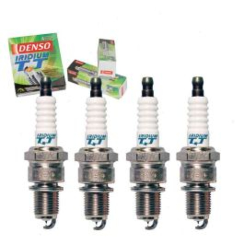 4 pc DENSO Iridium TT Spark Plugs for 1987-1990 Mitsubishi Van 2.4L L4