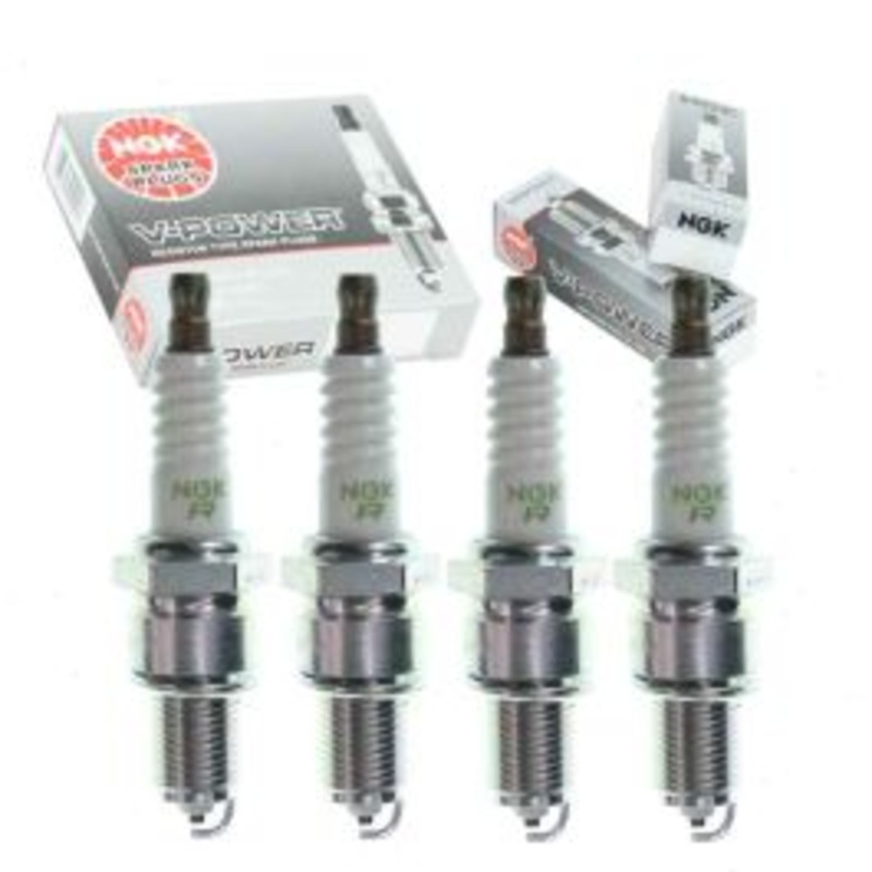4 pc NGK V-Power Exhaust Side Spark Plugs for 1981-1986 Nissan 720 2.0L 2.2L 2.4L L4