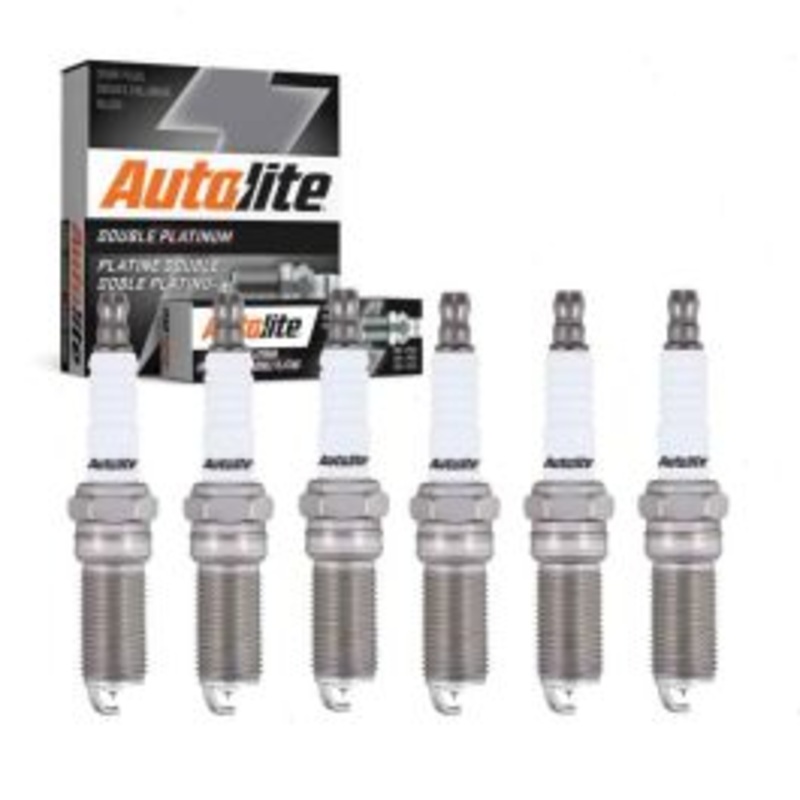 6 pc Autolite Double Platinum Spark Plug for 2013-2016 Lincoln MKZ 3.7L V6