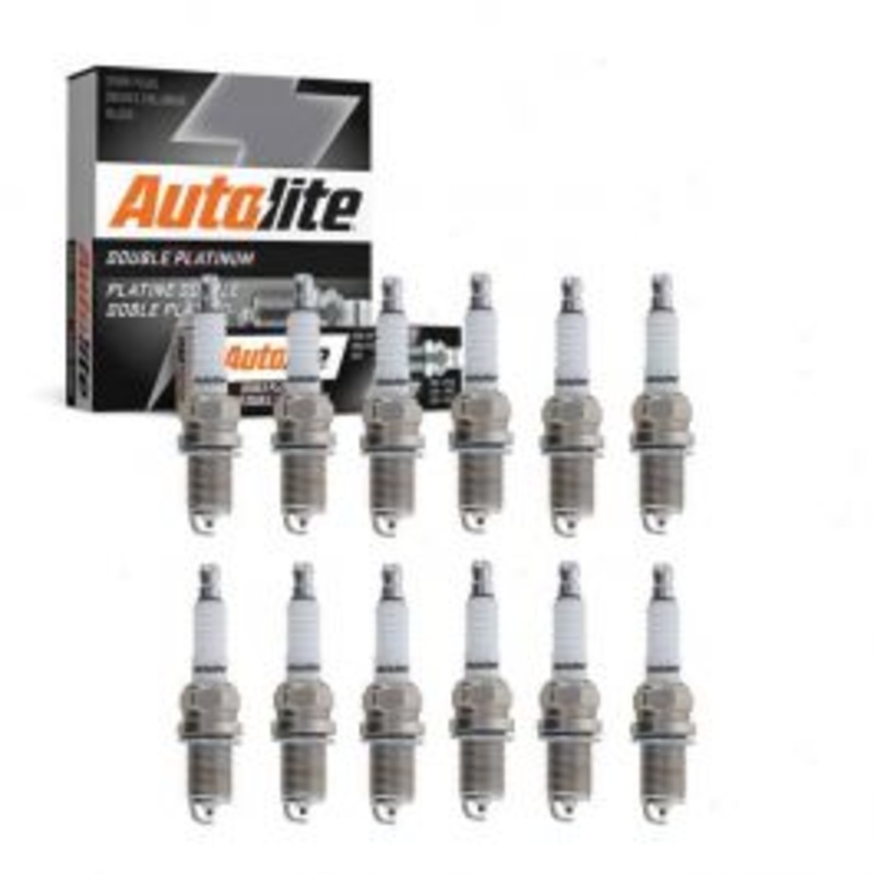 12 pc Autolite Double Platinum Spark Plug for 2003-2012 Bentley Continental
