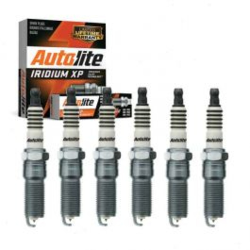 6 pc Autolite Iridium XP Spark Plug for 2009-2019 Chevrolet Traverse 3.6L V6