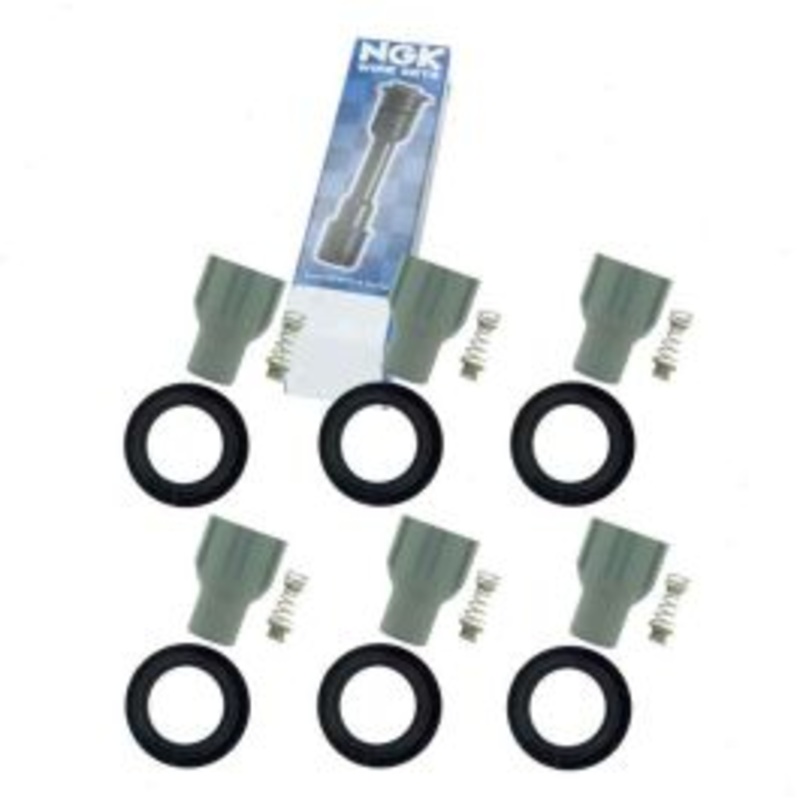6 pc NGK Ignition Coil Boots for 2007-2016 Cadillac SRX 2.8L 3.0L 3.6L V6
