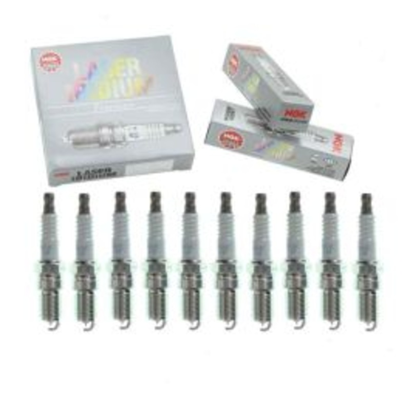 10 pc NGK Laser Iridium Spark Plugs for 2000-2002 Ford E-450 Econoline Super Duty Stripped 6.8L V10