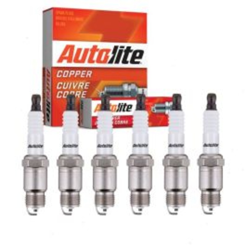 6 pc Autolite Copper Core Spark Plugs for 1976-1984 Chevrolet C20 4.1L L6