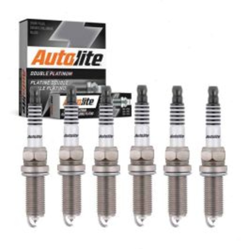 6 pc Autolite Double Platinum Spark Plug for 2010-2016 Hyundai Genesis Coupe