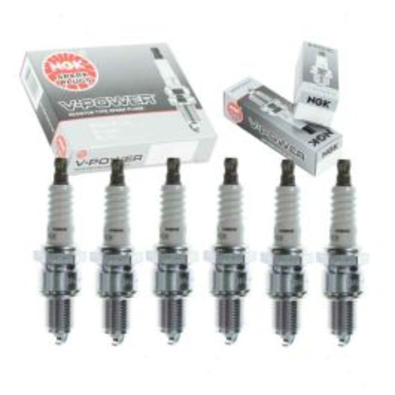 6 pc NGK V-Power Spark Plugs for 1965-1971 Jeep J-100 3.8L L6