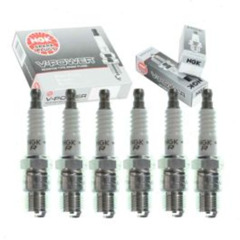 6 pc NGK V-Power Spark Plugs for 1970-1972 Chevrolet Biscayne 4.1L L6