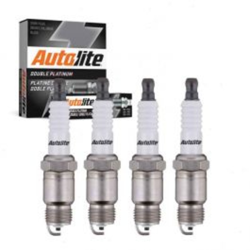 4 pc Autolite Double Platinum Spark Plug for 1976-1977 Pontiac Sunbird 2.3L