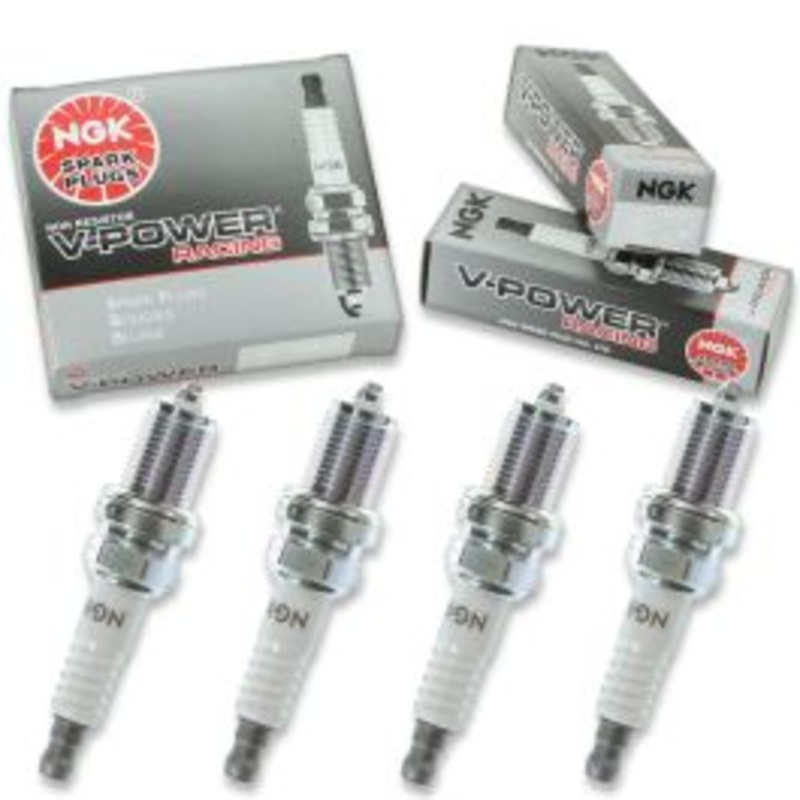 4 pc NGK V-Power Racing 7942 R5672A-10 Spark Plugs
