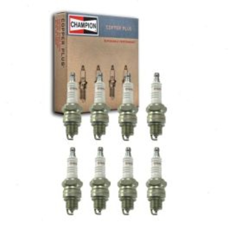 8 pc Champion Copper Plus Spark Plugs for 1962 Pontiac Tempest 3.5L V8
